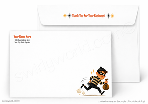 It Would Be a Crime Retro Business Thank You Flat Card