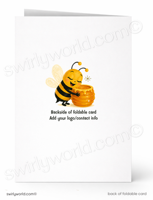 It’d Be Super Sweet Bee Sales Promotion Greeting Card