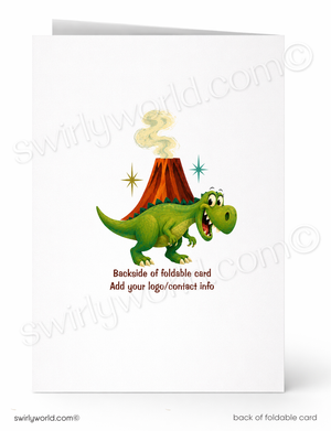 It’s Been Ages Funny Dinosaur Sales Promotion Greeting Card