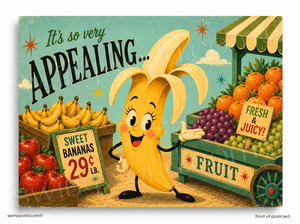 It’s So Very Appealing Funny Banana Business Thank You Postcard