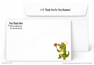 It’s So Very Rare Alligator Business Thank You Flat Panel Greeting Card