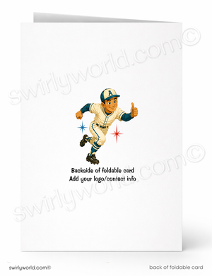 I’ve Got My Eye on the Ball Baseball Sales Promotion Card