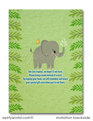 Embark on a wild adventure with our Safari Jungle 1st Birthday Invitation Set. Featuring playful jungle animals and vibrant tropical designs, this digital download includes invitations, thank you cards, and envelopes. Perfect for a gender-neutral celebration, bringing the spirit of the jungle to your little one's special day!