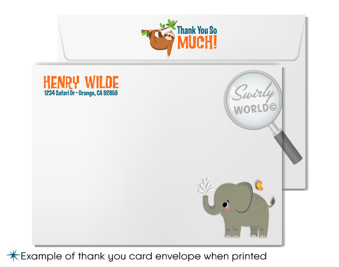 Embark on an adventure with our "Welcome to the Jungle" Safari Animals 1st Birthday Invitation Set. Featuring adorable jungle animals and vibrant designs, this set includes coordinated invitations, thank you cards, and envelopes. Perfect for a wild, unforgettable celebration of your little one's first milestone.