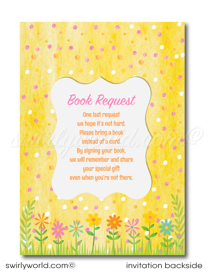 You Are My Sunshine Little Miss Sunshine Girl's 1st Birthday Party Printed Invitations