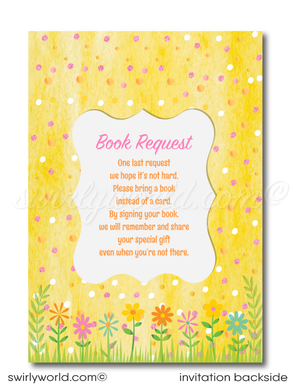 You Are My Sunshine Little Miss Sunshine Girl's 1st Birthday Party Printed Invitations