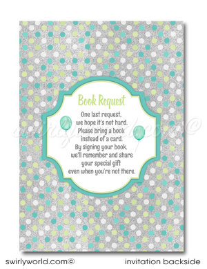 "Little Peanut" Gender Neutral Baby Elephant First 1st Birthday Party Digital Invitations