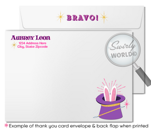 Step into a whimsical world with our Retro Magic Theme Party Digital Invitation Set. Perfectly crafted for your little girl's enchanting celebration, this digital download dazzles with pink and purple hues and sparkling glitter elements. Includes matching thank you cards and envelopes. Effortless customization and instant download.