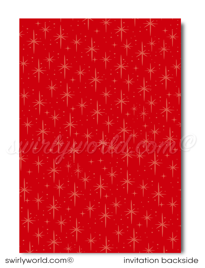 Elevate your holiday party with our unique retro rockabilly pin-up girl Christmas invitations. The distinctive design exudes style, making it the perfect choice for a standout celebration. Discover the best in pin-up rockabilly holiday party invitations here. Retro-inspired and utterly festive, our invitations set the tone for a Christmas party like no other.