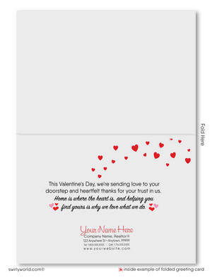 Cherished Home Valentine Card - A Realtor's Touch of Gratitude and Affection