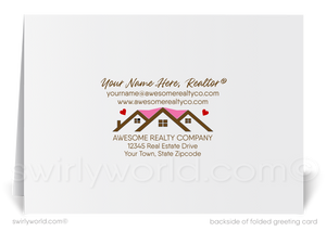 "Home is Where the Heart Is" - Realtor's Valentine's Day Greeting Cards for Clients