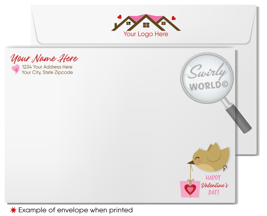 "Home is Where the Heart Is" - Realtor's Valentine's Day Greeting Cards for Clients