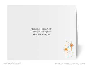 Mid Century Modern Cards – Thank You Cards with Custom Printed Envelopes for Realtors
