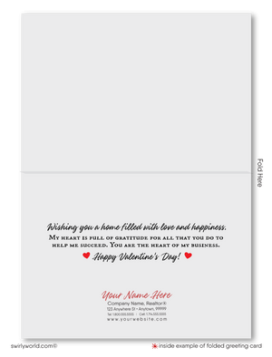 "Home is Where the Heart Is" Valentine's Day Greeting Cards for Realtors®
