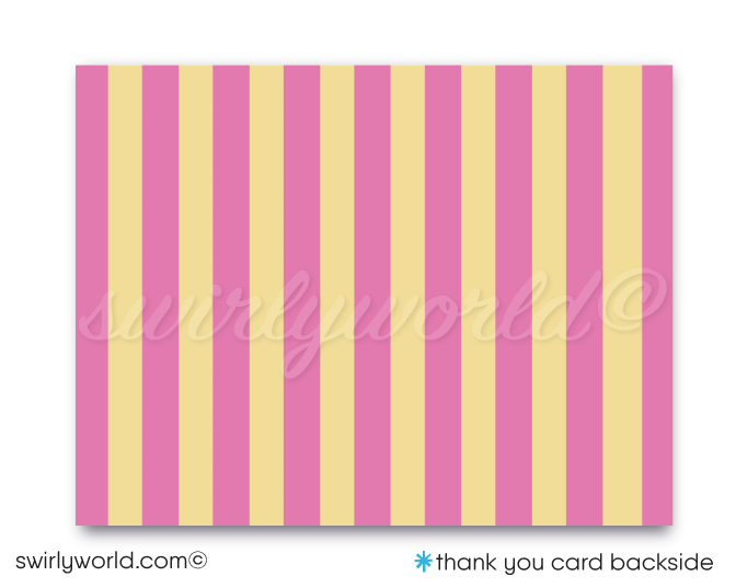 Princess Fairy Peppa Pig Girl's Birthday Party Invite & Thank You Digital Download