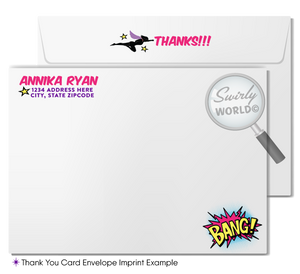 Pink and Purple Superhero Theme Birthday Invitation for Girls Digital Design Download Set