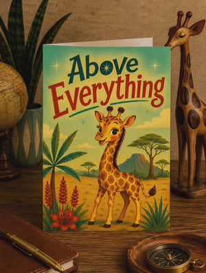 Funny Giraffe Thank You Cards – Unique Business Appreciation Greeting Cards