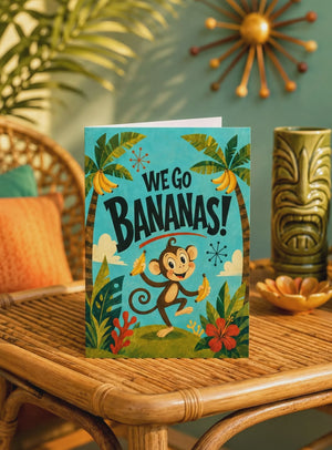 Funny Thank You Cards | Unique Monkey Cartoon Business Appreciation Card