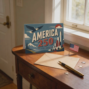 Vintage 4th of July Cards – 250 Year Celebration - MCM Patriotic Independence Day Greetings