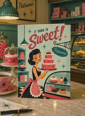 Retro Thank You Cards – Vintage Style Greeting Business Appreciation Notes