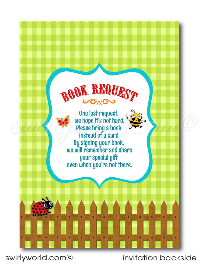 Country Barnyard Farm Animals Rancher Farmer 1st Birthday Invite Book Request Card for Boys or Girls