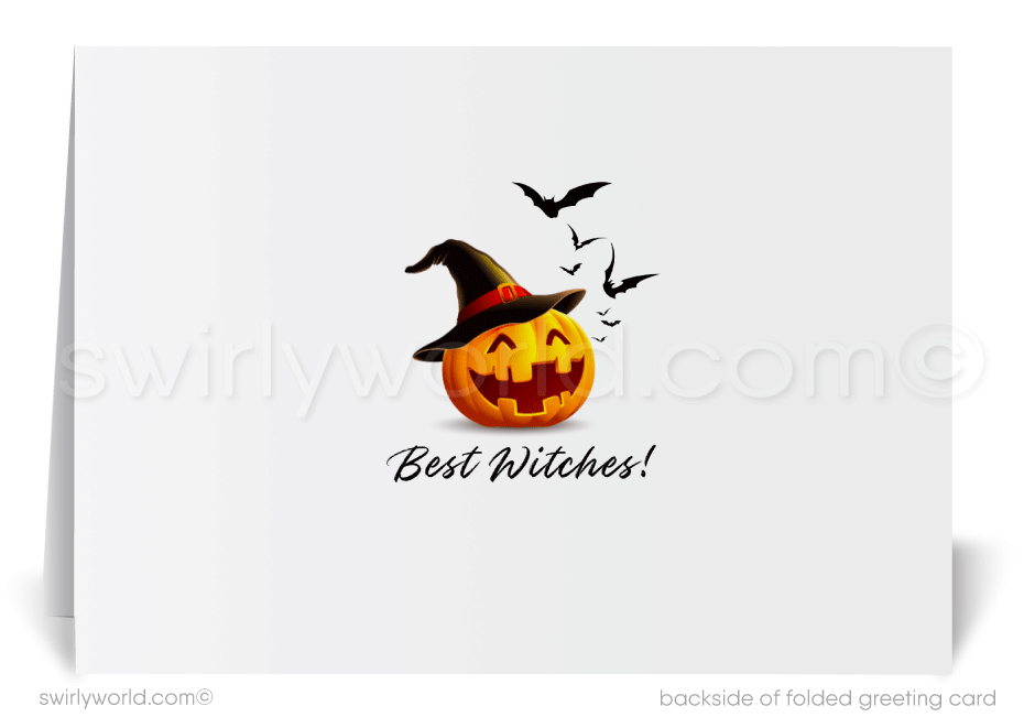 Houses Neighborhood Halloween Cards Fall Autumn Marketing to Clients from Realtor®