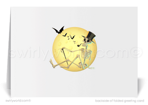 Scary Spooky Happy Happy Halloween Client Greeting Cards for Business Clients