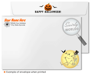 Scary Spooky Happy Happy Halloween Client Greeting Cards for Business Clients