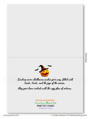 Unique Haunted House Printed Halloween Greeting Cards from your Neighborhood Realtor®