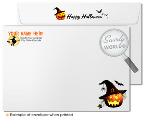 Unique Haunted House Printed Halloween Greeting Cards from your Neighborhood Realtor®
