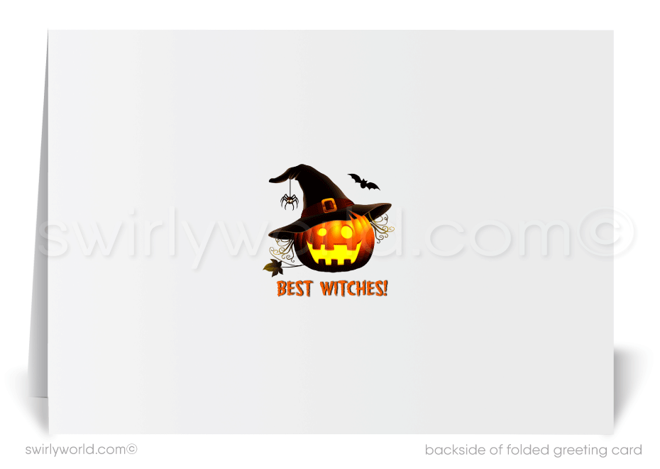 Spooky Haunted House Pumpkin Printed Halloween Cards from your Neighborhood Realtor®