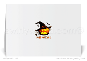 Spooky Haunted House Pumpkin Printed Halloween Cards from your Neighborhood Realtor®
