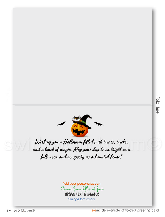 Spooky Haunted House Printed Halloween Greeting Cards from your Neighborhood Realtor®
