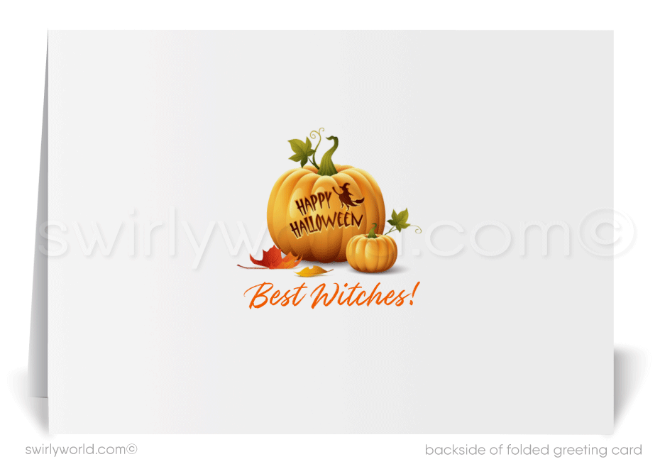 Cute Non-Scary Haunted House Halloween Greeting Cards from your Neighborhood Realtor®