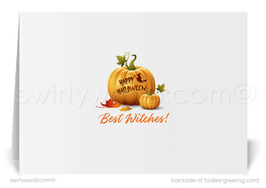 Cute Non-Scary Haunted House Halloween Greeting Cards from your Neighborhood Realtor®