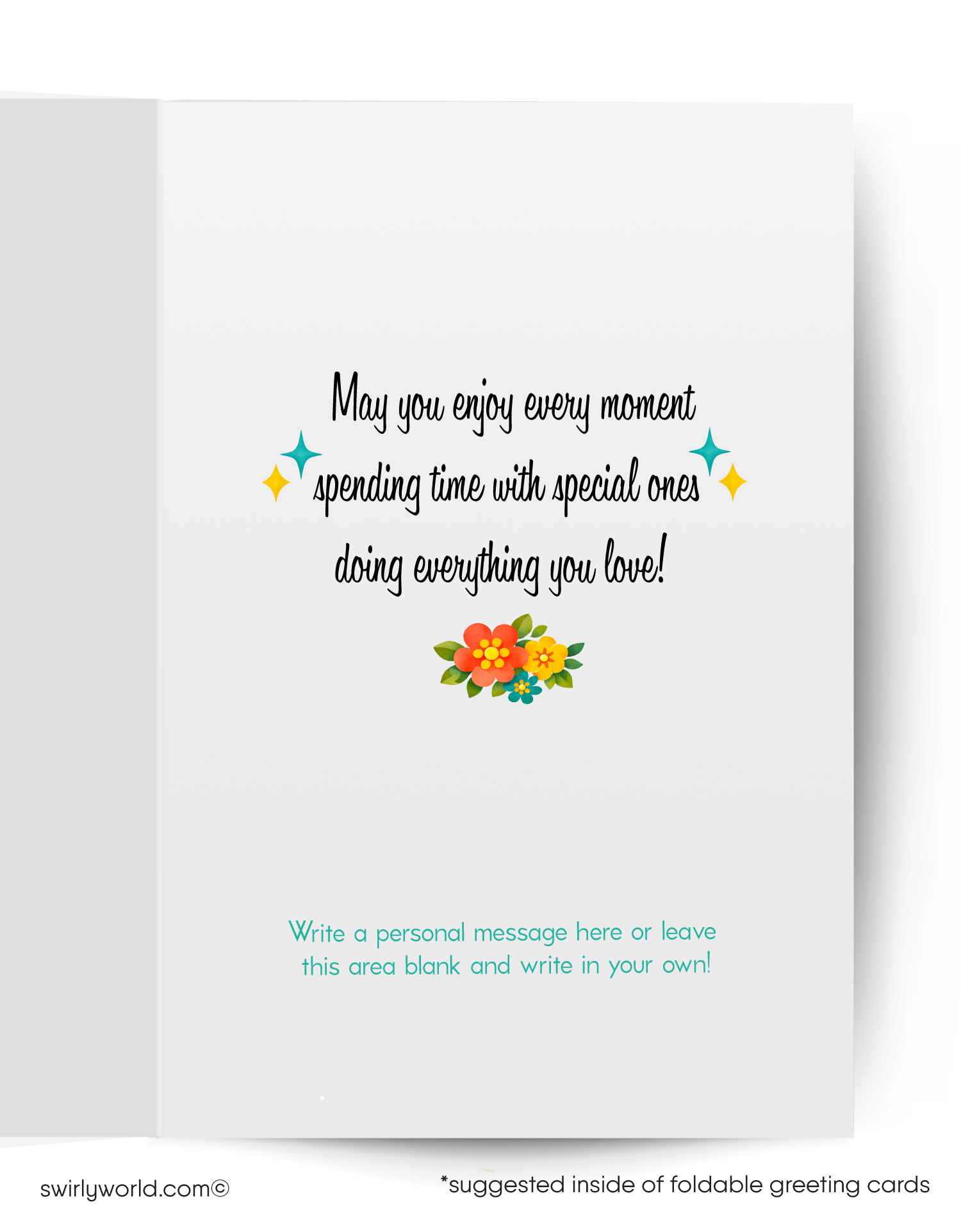 Vintage-style Mother's Day card with a cat holding a child and a teddy bear on a red background.