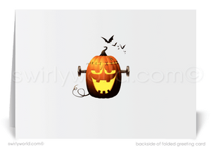 New Orleans Haunted Mansion Spooky Printed "Happy Halloween" Greeting Cards