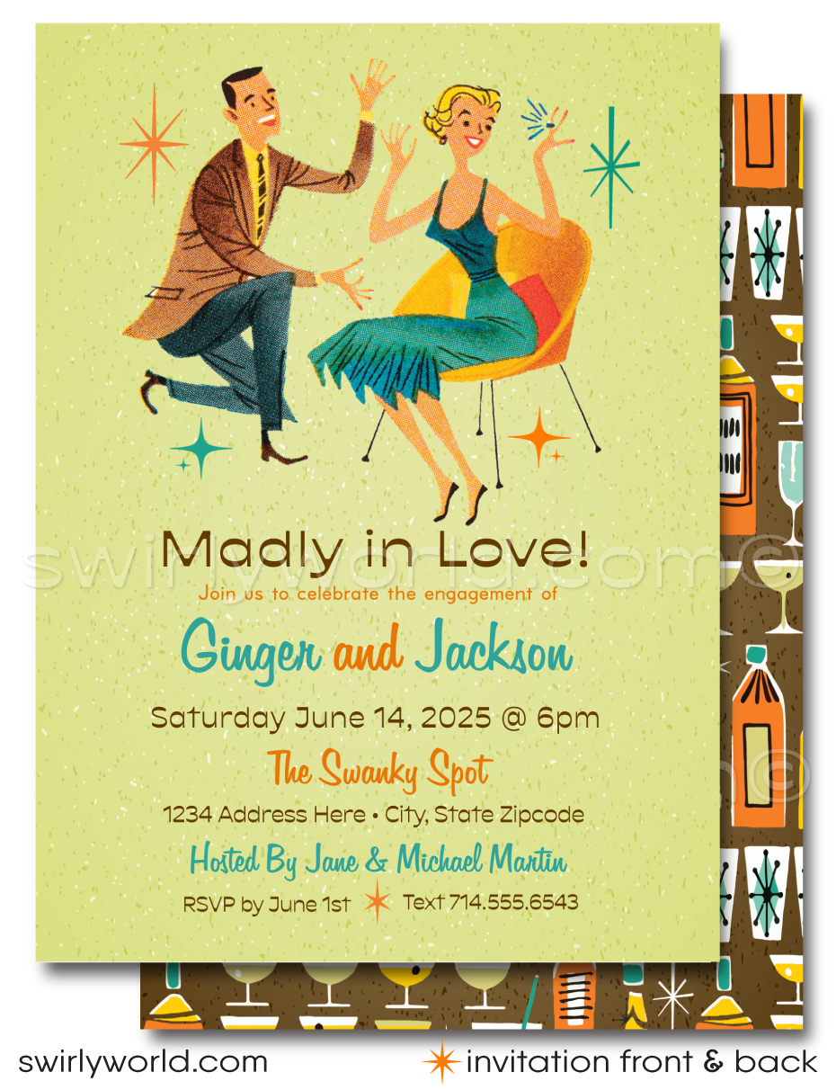 Digital Engagement Party Invitations