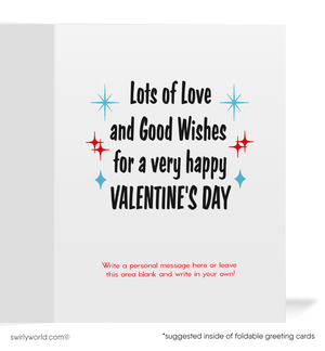 Vintage Valentine Cards – Retro 1950s Valentine Greeting Cards With Envelope