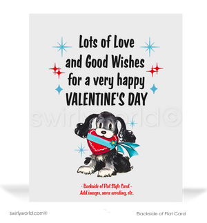 Vintage Valentine Cards – Retro 1950s Valentine Greeting Cards With Envelope