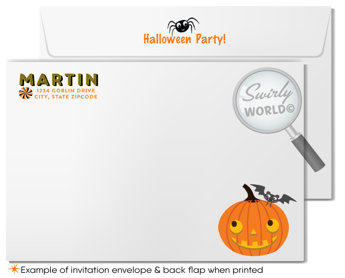 Child-Friendly Non-Scary Kids Halloween Costume Party Invitation Printable Digital Download