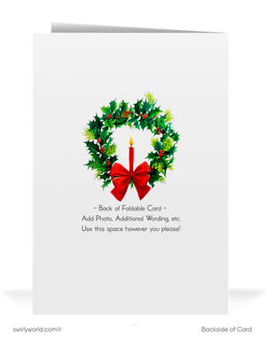 Vintage Mid-Century Christmas Card - Swinging Sixties Atomic Snowman Design with Top Hat & Pipe