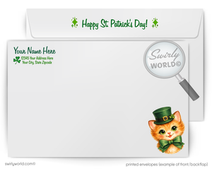 Vintage St Patrick's Card – Mid Century Design With Irish Shamrocks | Greeting Card For Clients