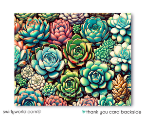 Vintage Mid-Century 1960s Retro Mexican Fiesta Engagement Party Printed Invitations