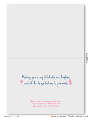 1950s Style Retro Vintage Valentine’s Card - Mid-Century Heart & Starburst Design