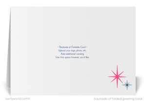 1950s Style Retro Vintage Valentine’s Card - Mid-Century Heart & Starburst Design