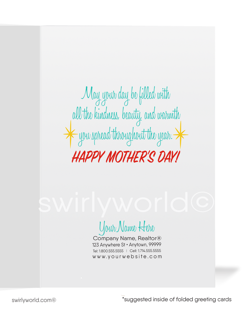 Vintage 'First Class Mom' Mother's Day Card | 1940s-50s Design | Premium Print | Ideal for Clients