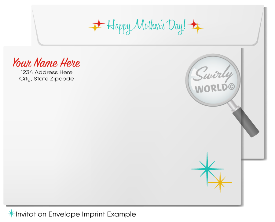 Vintage 'First Class Mom' Mother's Day Card | 1940s-50s Design | Premium Print | Ideal for Clients