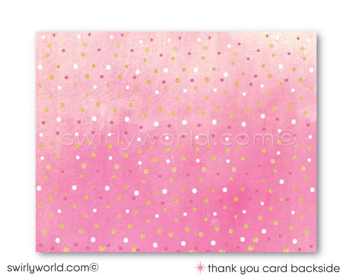 Shabby Chic Digital Invitation Set for Sacraments - Editable with Floral Accents & Gold Glitter, Instant Download