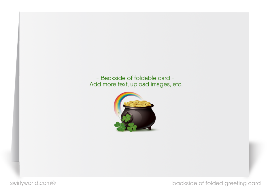 St. Patrick’s Day Realtor Greeting Card – Customizable Client Appreciation Marketing Tool